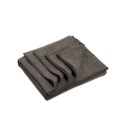 COUVERTURE EN LAINE RECYCLEE GRIS