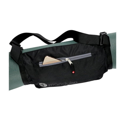 SUPORTE DE TAPETE DE YOGA PRETO 2
