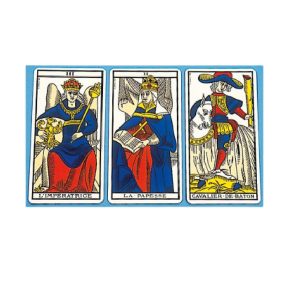 JOGO DE CARTAS ANTIGO DE TARO DE MARSELHA