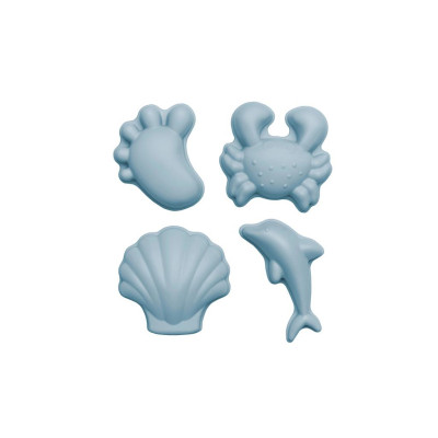 MOULES DE SABLE BLEU 4 PCS