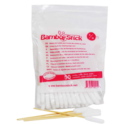 SACHET DE 50 COTON-TIGES POUR CHIEN TAILLE S/M