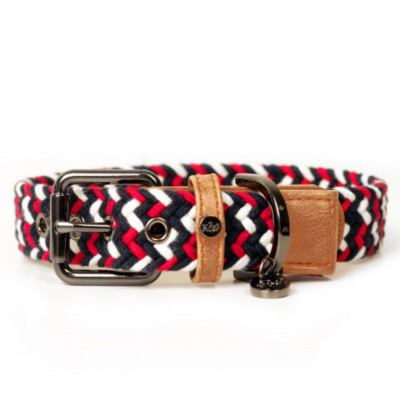 COLLIER IMOCA POUR CHIEN 70X3 CM CUIR ET MOTIF