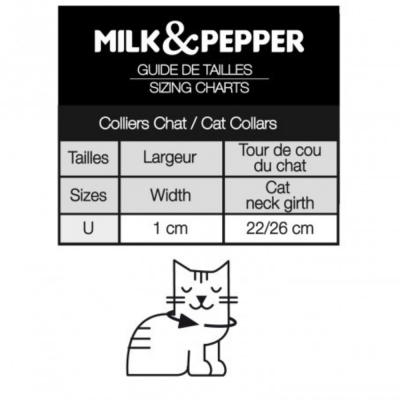 COLLIER POUR CHAT BERLIOZ 30X1 CM CUIR NOIR 2