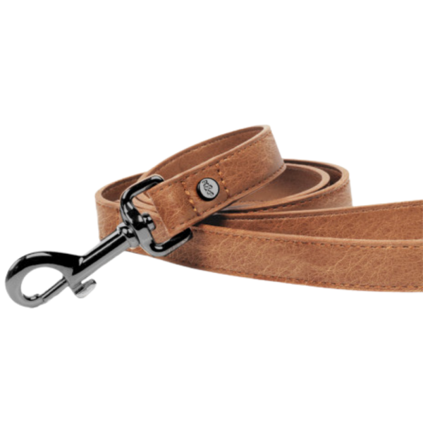 LAISSE POUR CHIEN ASHTON 100X2 CM CUIR CAMEL