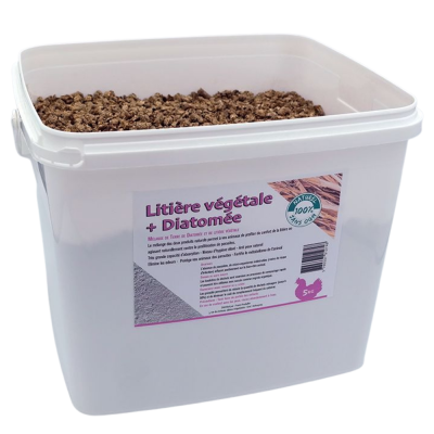 LITIERE VEGETALE + DIATOMEE ANTI-POUX 8 KG 2