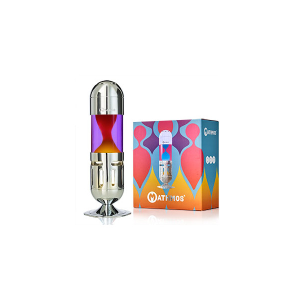 POD COM VELA CROMADA ROXA E LARANJA