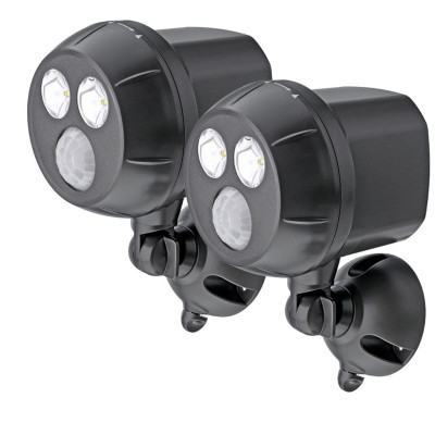 PROJECTEUR EXTERIEUR ULTRABRIGHT SPOTLIGHT (X 2) NOIR
