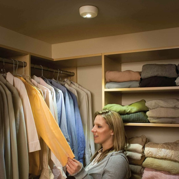 LUZ DE TETO LED COM DETECTOR DE MOVIMENTO BRANCO
