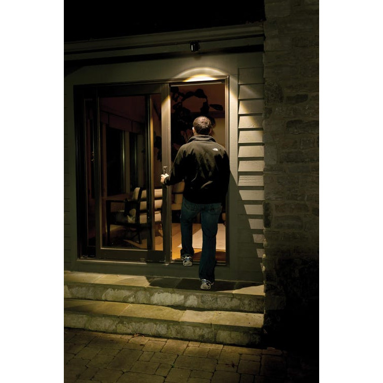 MINI LED EXTERIOR FOCO COM DETECTOR BRANCO