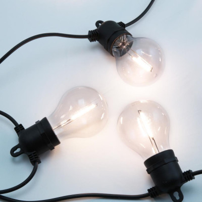 GUIRLANDE GUINGETTE 4,5M- E27 - 10LED 230V BLANC CHAUD 2