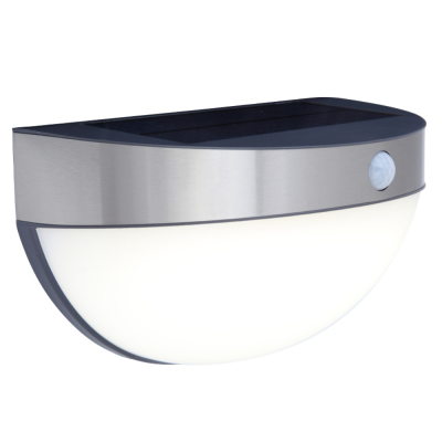 BOLHA DE PAREDE SOLAR EXTERIOR COM DETECTOR DE MOVIMENTO