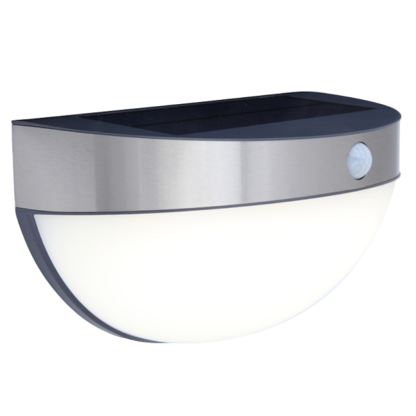 BOLHA DE PAREDE SOLAR EXTERIOR COM DETECTOR DE MOVIMENTO