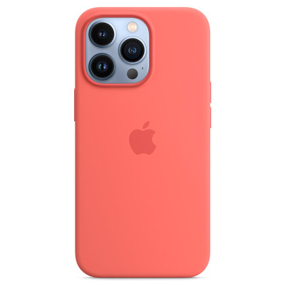 COQUE SILICONE AVEC MAGSAFE POUR IPHONE 13 PRO POMELO ROSE