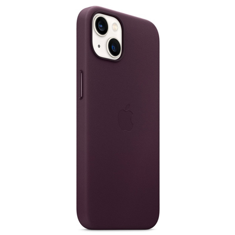 ESTOJO DE COURO COM MAGSAFE PARA IPHONE 13 MINI BLACK CHERRY
