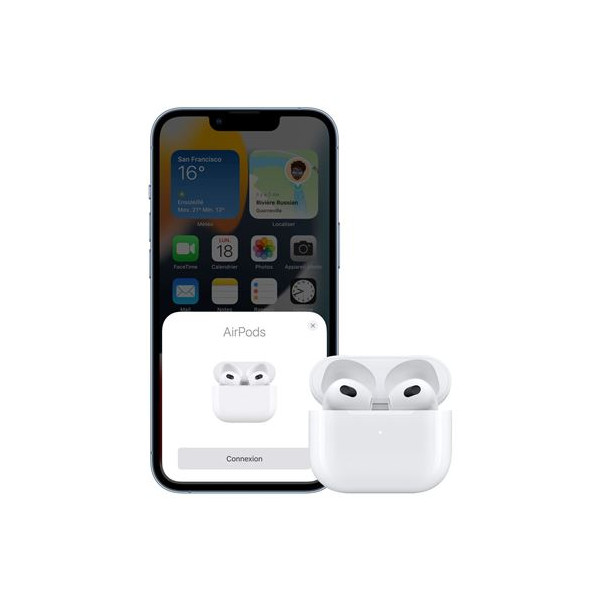 AIR POD S 3 WITH CHARGING CASE WHITE 2021