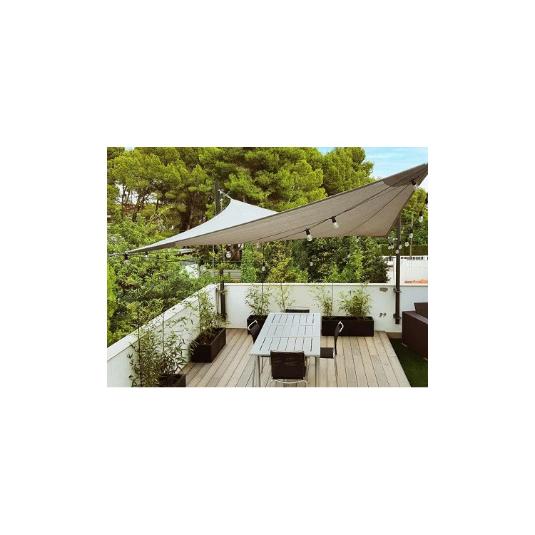 SOLARIA SOMBRA VELA ABERTA 5X5X5M MARFIM