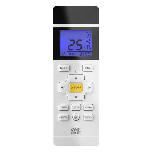 REMOTE CONTROL FOR AIR CONDITIONER WHITE