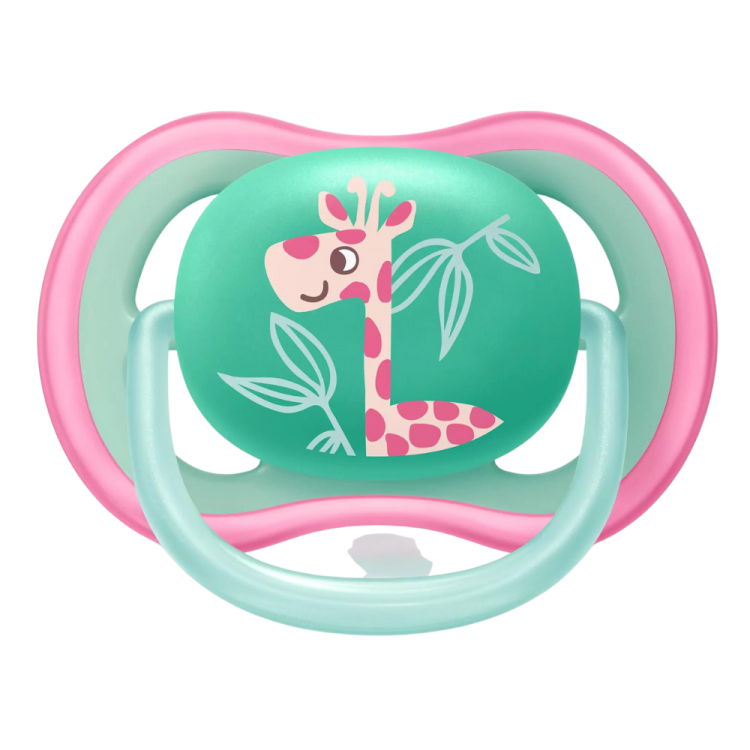 ULTRA AIR KIDS PACIFIER 18 MONTHS + GIRAFFE / CAT