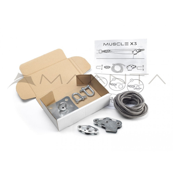 KIT DE MONTAGE MURAL MUSCLE X3KIT SIMPLE ARGENT