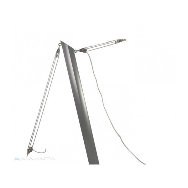 CORDA PRATA DO BACKSTAY MÚSCULO X3 EQUIPADA