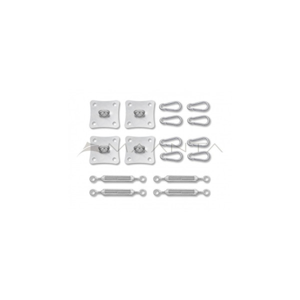 KIT DE FIXAÇÃO DE PAREDE ÚNICA DE AÇO INOX/GALVANIZADO