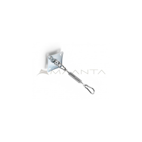 KIT DE FIXAÇÃO PARA PAREDE ÚNICA (X 3) AÇO INOX/GALVANIZADO