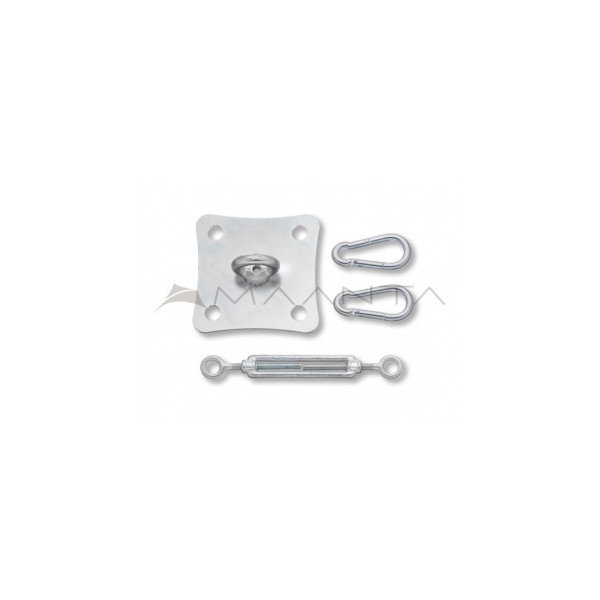 KIT DE FIXAÇÃO PARA PAREDE ÚNICA (X 3) AÇO INOX/GALVANIZADO