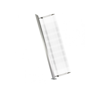 MAT ALUMINIUM POUR VOILE OMBRAGE A HAUTEUR REGLABLE ARGENT 2