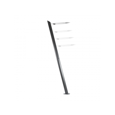 MAT EN ACIER 75° POUR VOILES D'OMBRAGE ULISSE ANTHRACITE