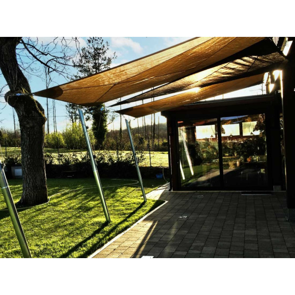 90° STEEL MAST FOR ULISSE ANTHRACITE SHADE SAIL