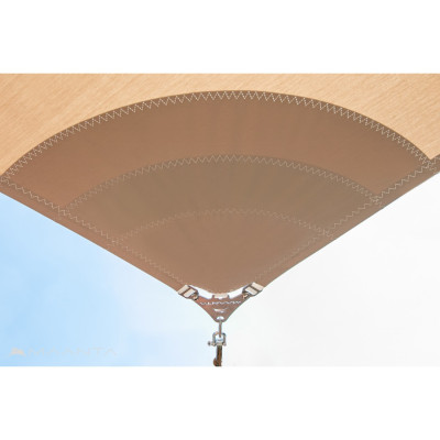 VOILE D'OMBRAGE SAILL IMPERMEABLE WEATHERTECH 3X4M GRIS 2