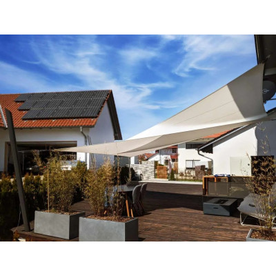 VOILE D'OMBRAGE SOLARIA 4X4M IVOIRE 2