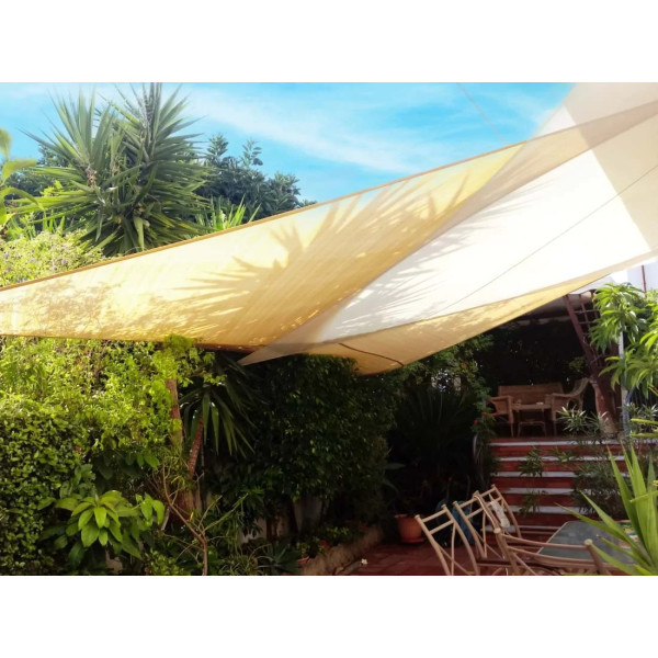 VELA EASYSHADE OPENWORK SOMBRA 3X4M MARFIM