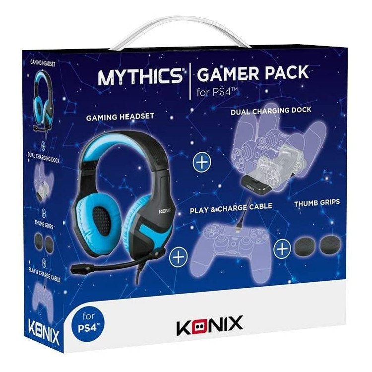 BLACK AND BLUE PS4 GAMER PACK