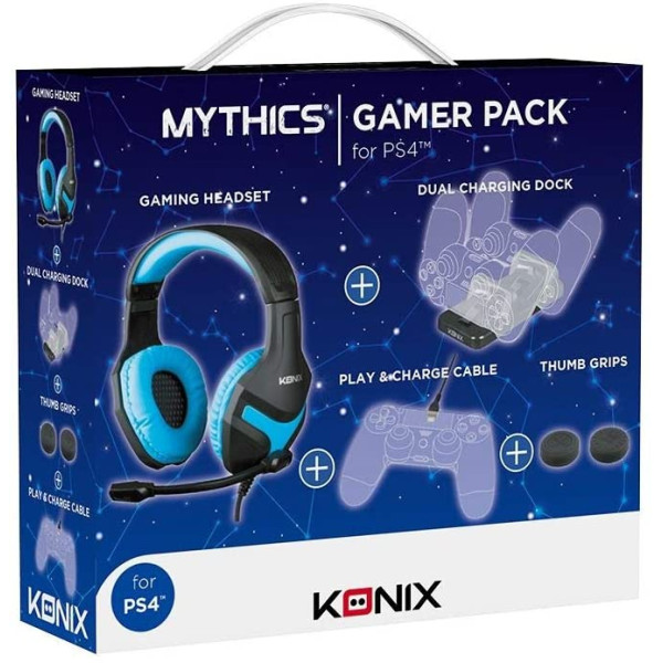 BLACK AND BLUE PS4 GAMER PACK