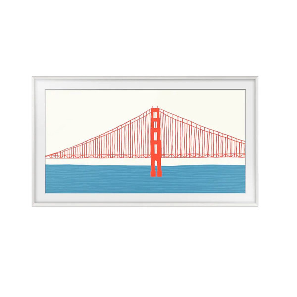 QUADRO DE TV O QUADRO 55'' 2021 BISELADO BRANCO