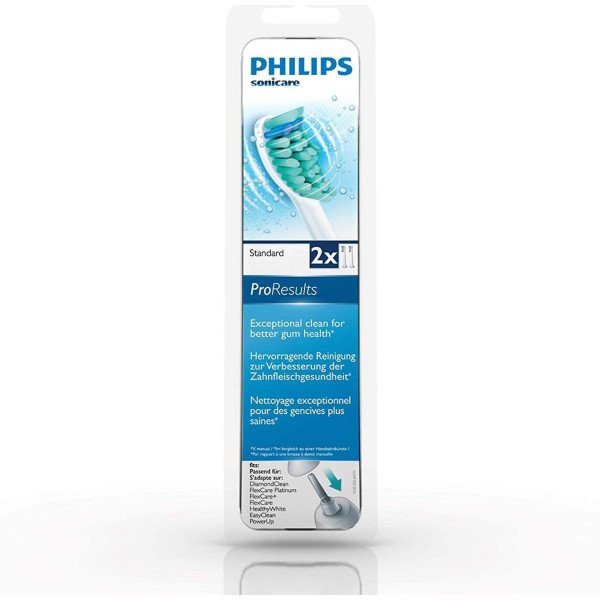 PACK OF 2 PRORESULT ELECTRIC TOOTHBRUSH HEADS