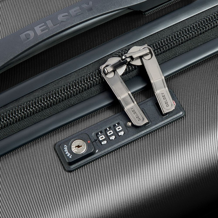 TROLLEY SUITCASE COMET + 4DR 77CM BLACK