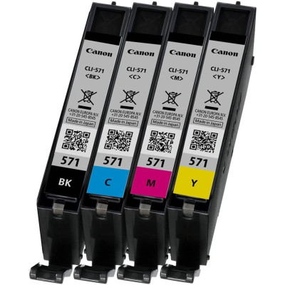 PACK OF 4 CLI 571 MULTI COLOR INK CARTRIDGES 2
