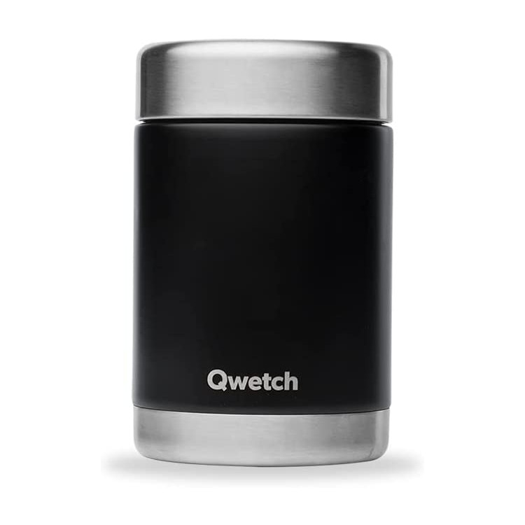 BLACK STAINLESS STEEL INSULATED MEAL BOX 340ML