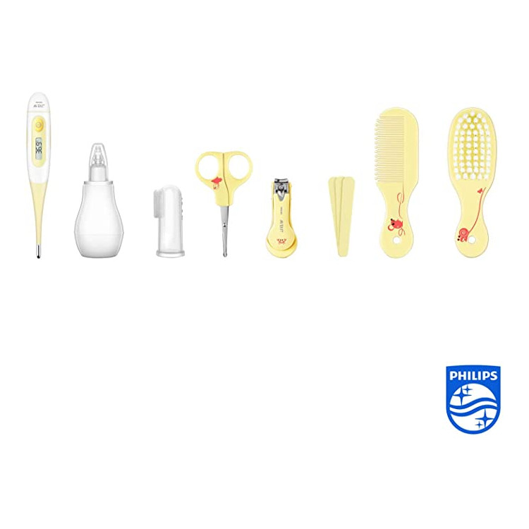 KIT DE CUIDADOS PARA BEBÊ AMARELO/AZUL