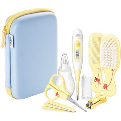 TROUSSE DE SOIN POUR BEBE JAUNE/BLEU