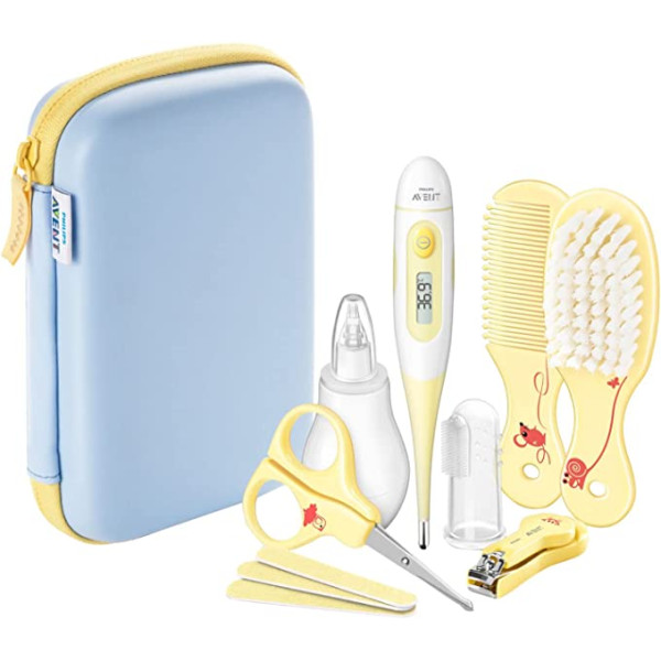 KIT DE CUIDADOS PARA BEBÊ AMARELO/AZUL