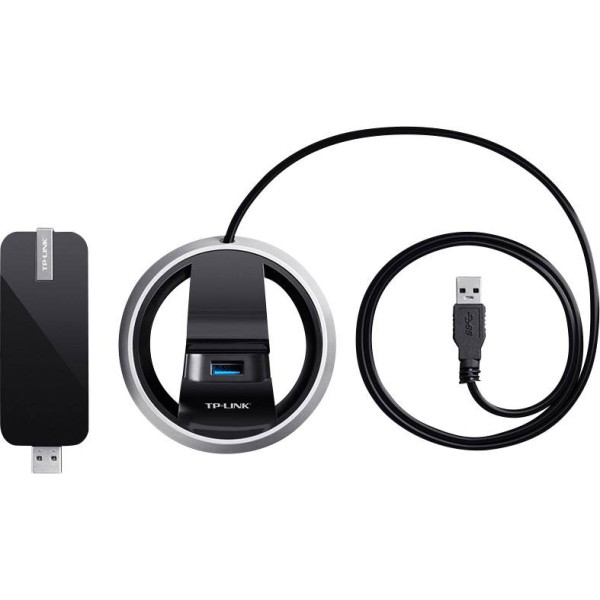 AC1900 T9UH ADAPTADOR USB DE BANDA DUPLA WIFI PRETO