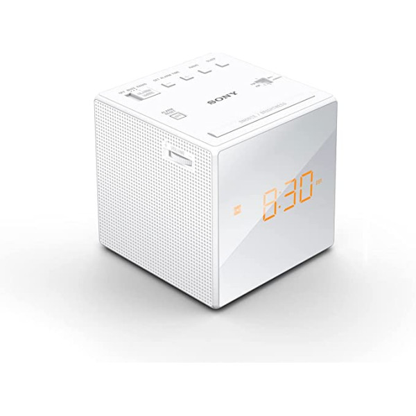 RÁDIO-RELÓGIO COM DISPLAY BRANCO DIGITAL