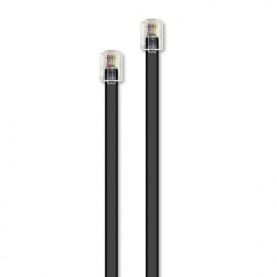 CORDON ADSL RJ11 M/M NOIR 2M