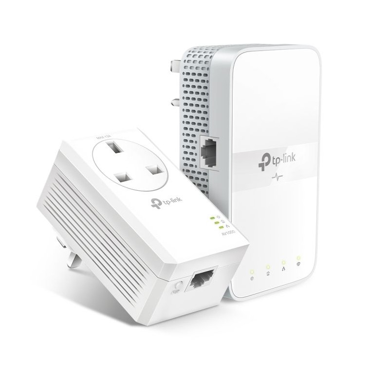 ADAPTADOR CPL WiFi AC 1200 MBPS + CPL 1000 MBPS ETHERNET GIGABITS