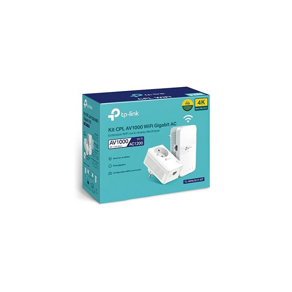ADAPTATEUR CPL WiFi AC 1200 MBPS + CPL 1000 MBPS ETHERNET GIGABITS