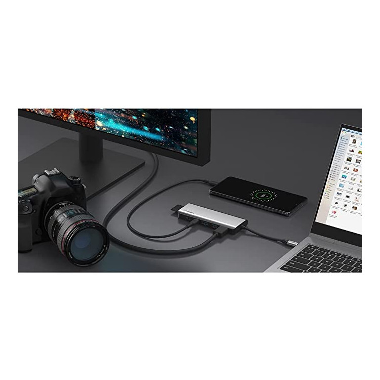 ESTAÇÃO DE DOCING DE 4 PORTAS HDMI, USB-A x 2, USB-C 100 W