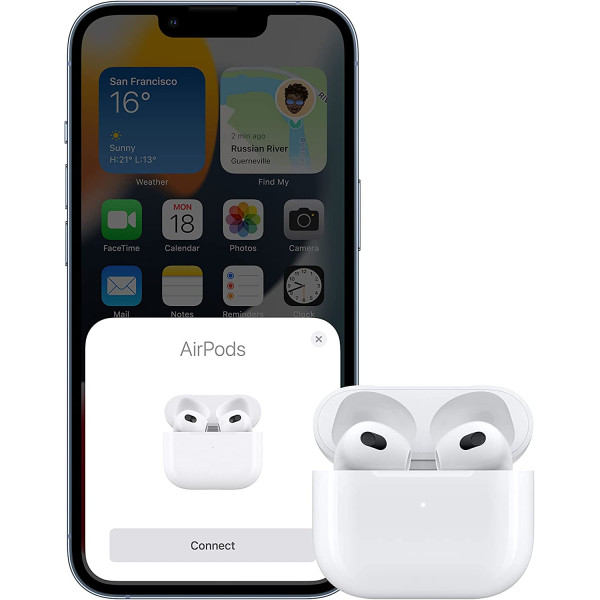AIR POD S 3 WITH WHITE LIGHTNING CHARGING CASE 2021